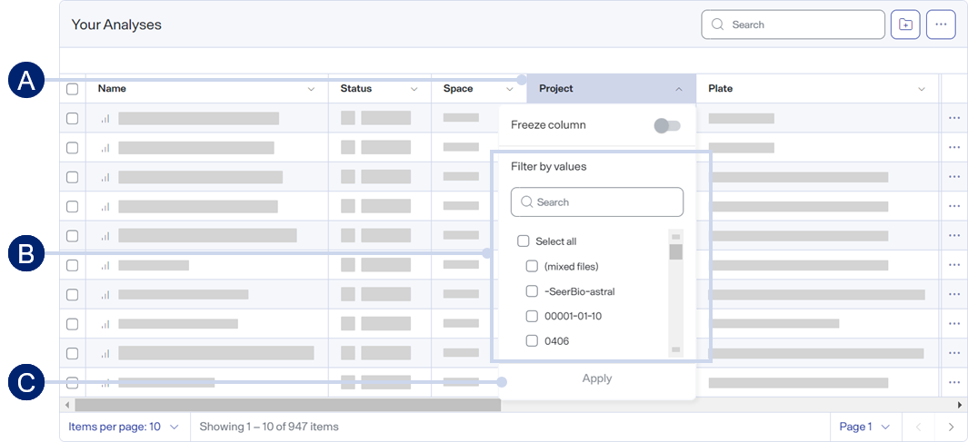 Show or Hide list